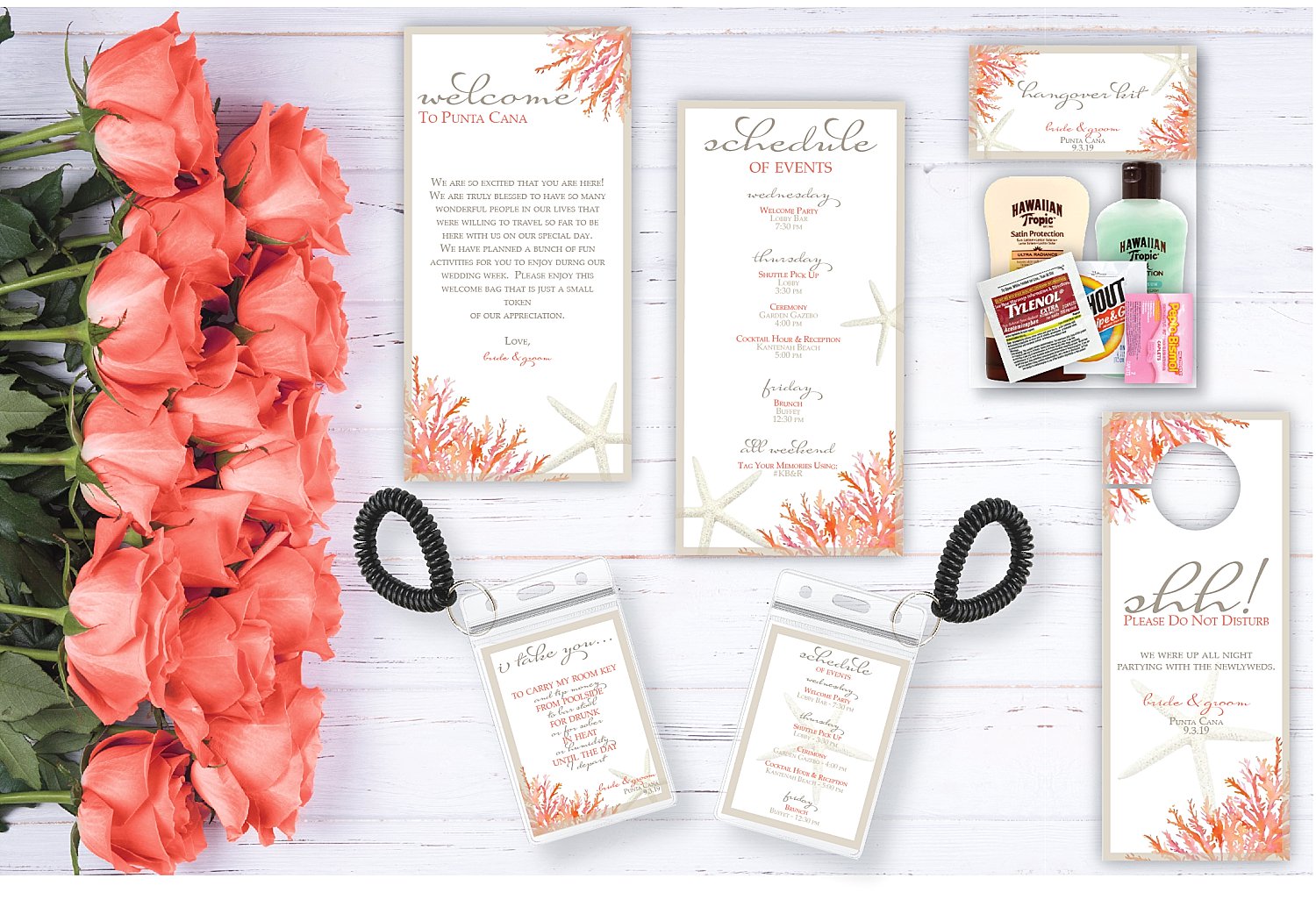 Living Coral Welcome Bag Collection