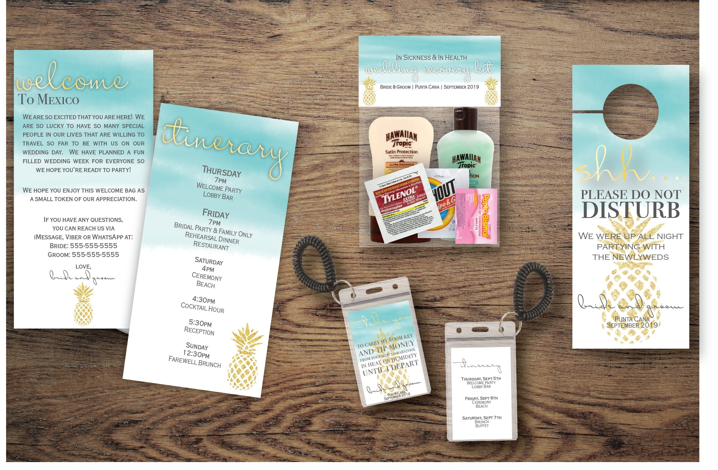 Pineapple Welcome Bag Collection