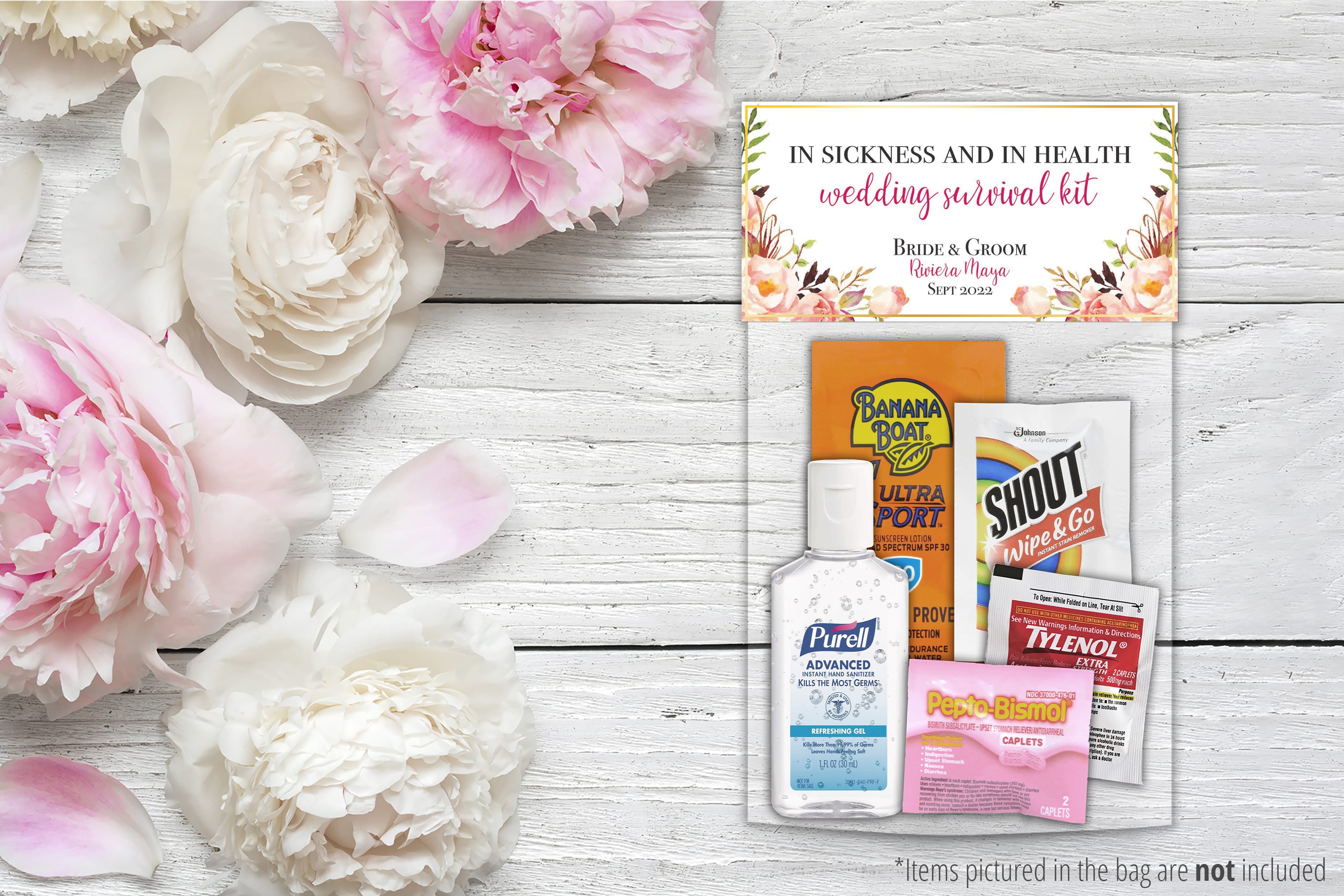 Wedding Hangover Recovery Kit Toppers