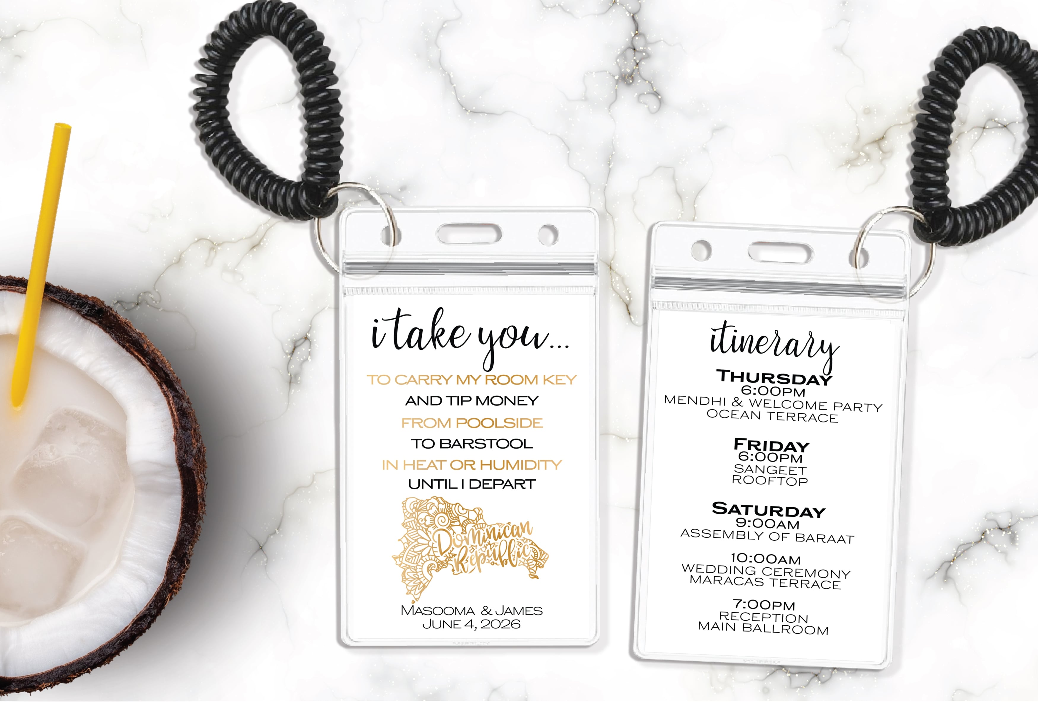 Indian Destination Wedding Room Key  Holder | Mandala Map
