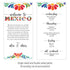 Personalized Wedding Welcome Letter & Itinerary - Vibrant Mexican Pattern