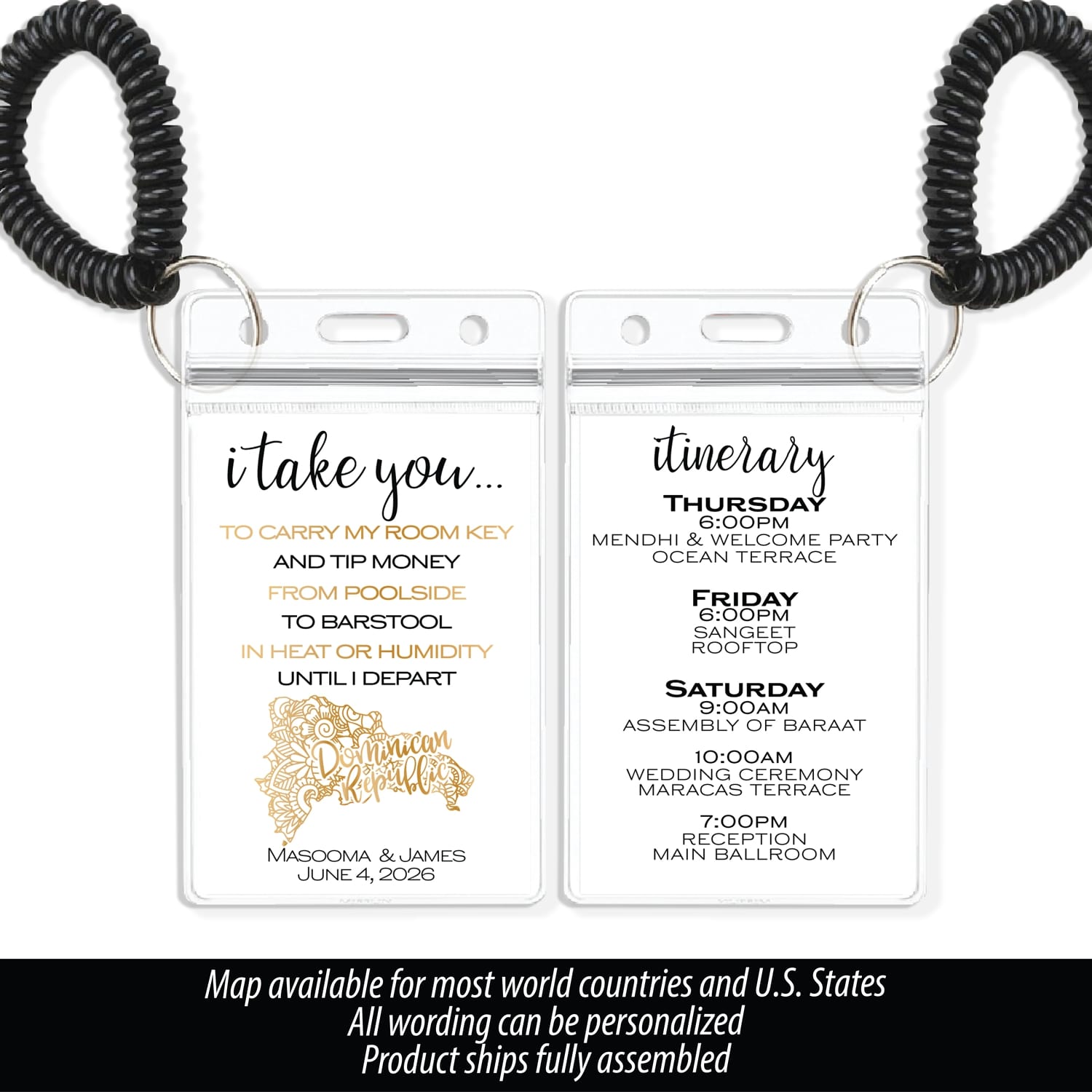 Indian Destination Wedding Room Key Holder | Mandala Map | What you get