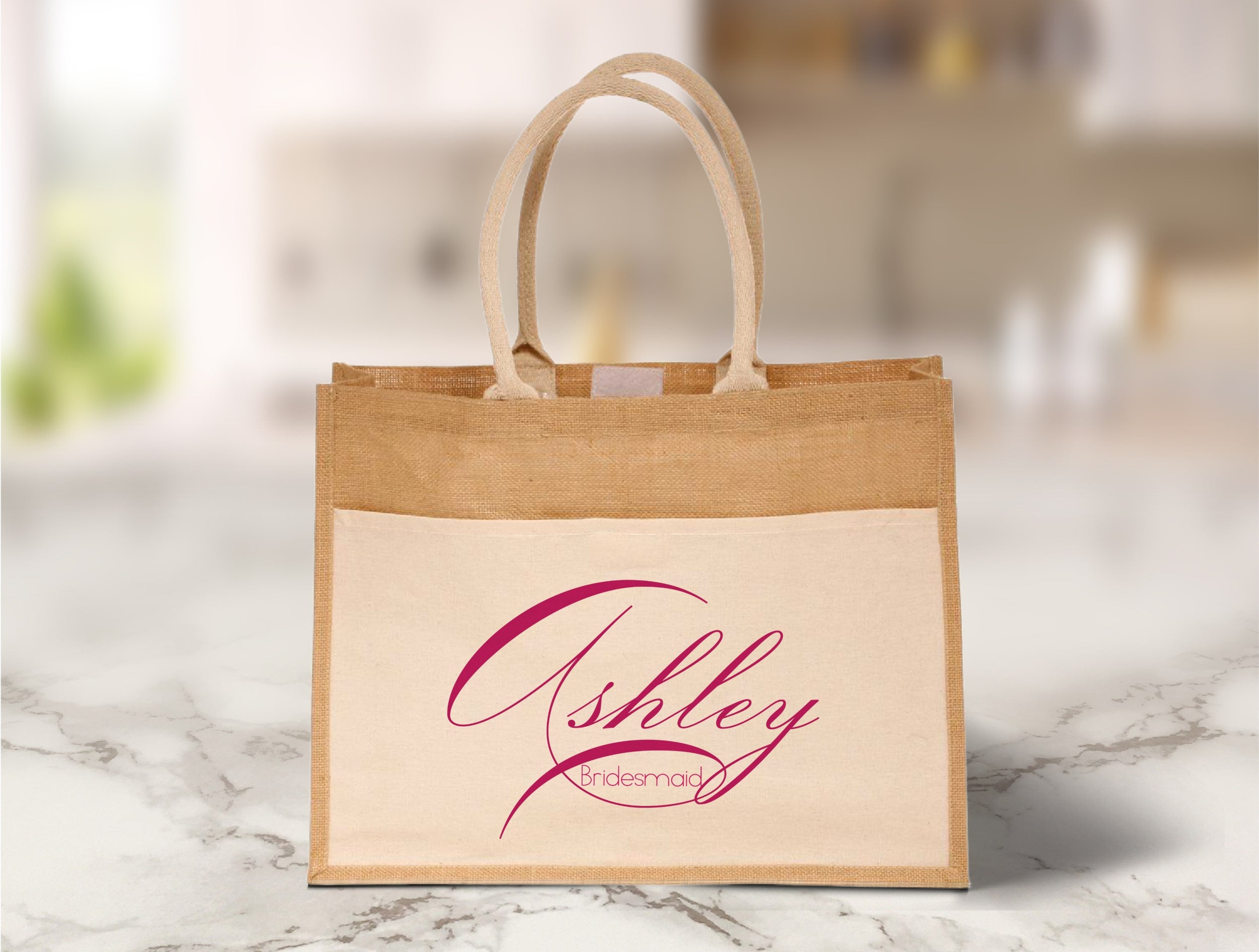 Bridesmaid Wedding Welcome Bags - Magenta
