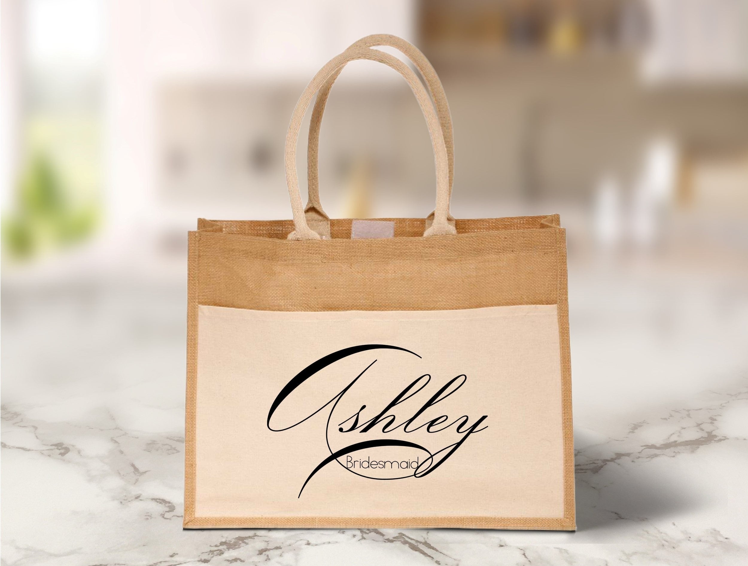 Bridesmaid Wedding Welcome Bags - Black