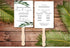 Destination Wedding Program Fans | Greenery