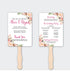 Destination wedding Program Fans | Magenta