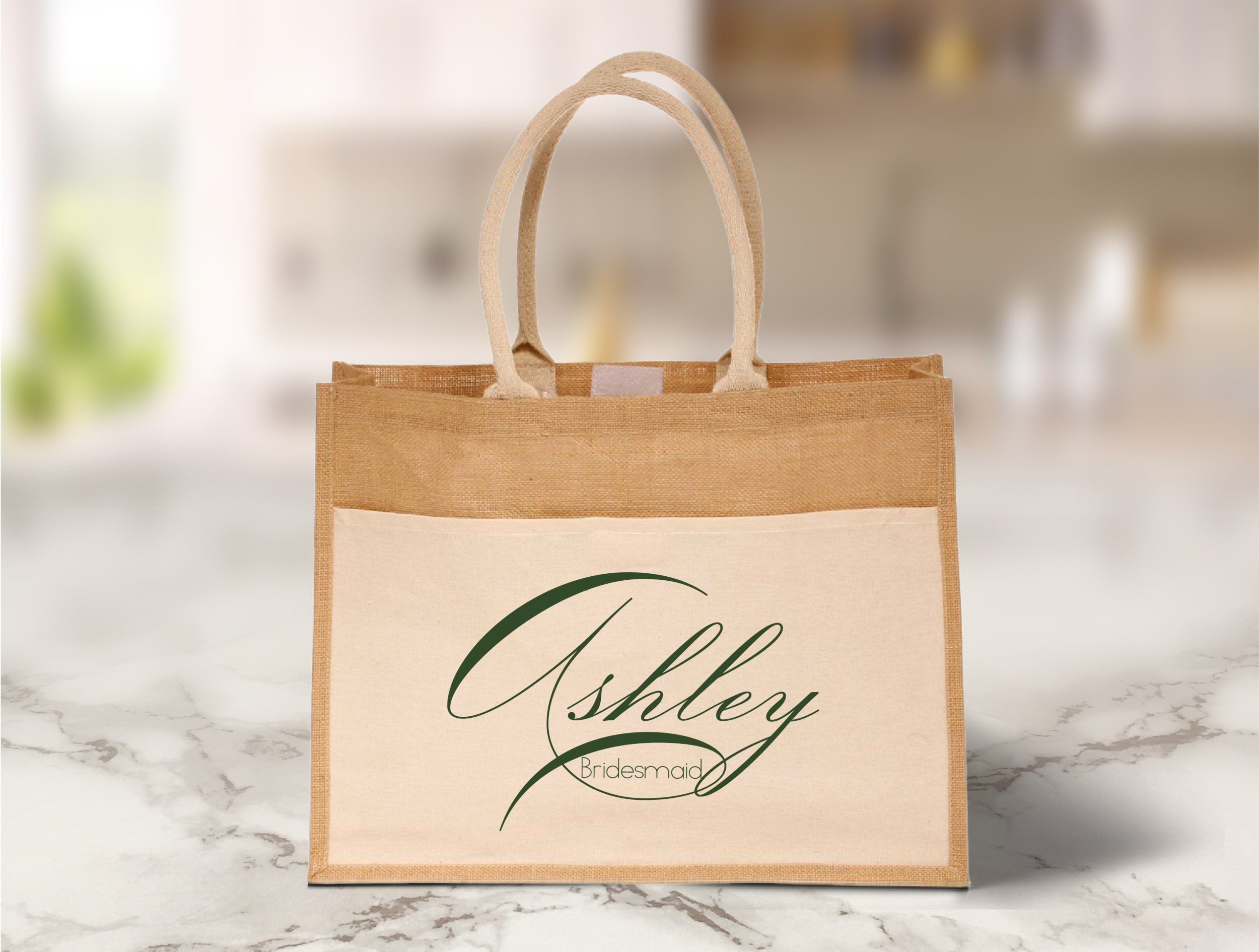 Bridesmaid Wedding Welcome Bags - Green