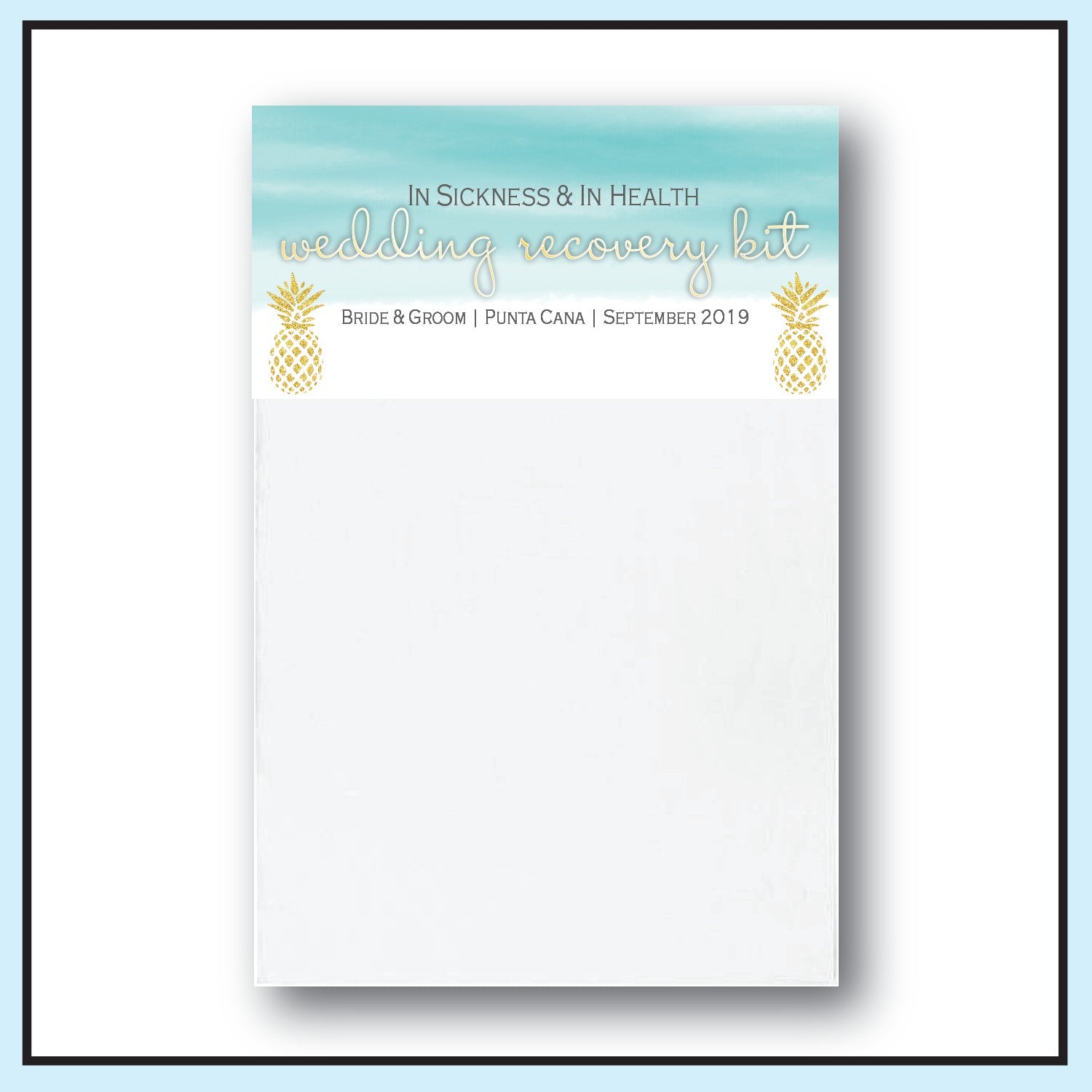 Teal | Wedding Hangover Kit