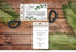 Greenery Destination Wedding Room Key Holder and itinerary