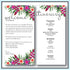 Purple | Tropical Wedding Welcome Letter & Itinerary