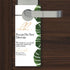 Tropical wedding do not disturb door hanger