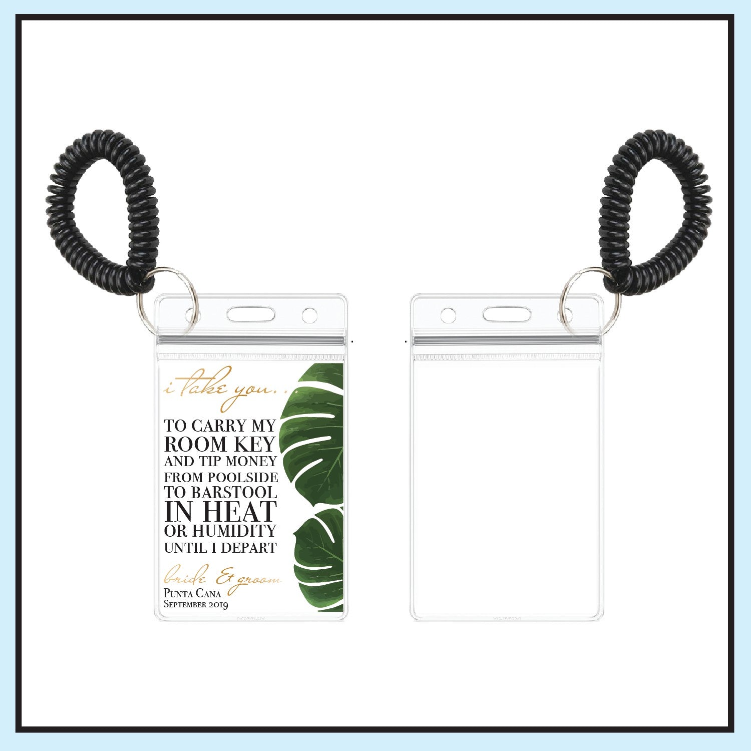  Single Sided Wedding Room Key Holder