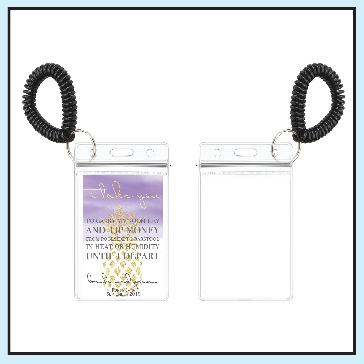 Single Sided Room Key Holder | Pineapple