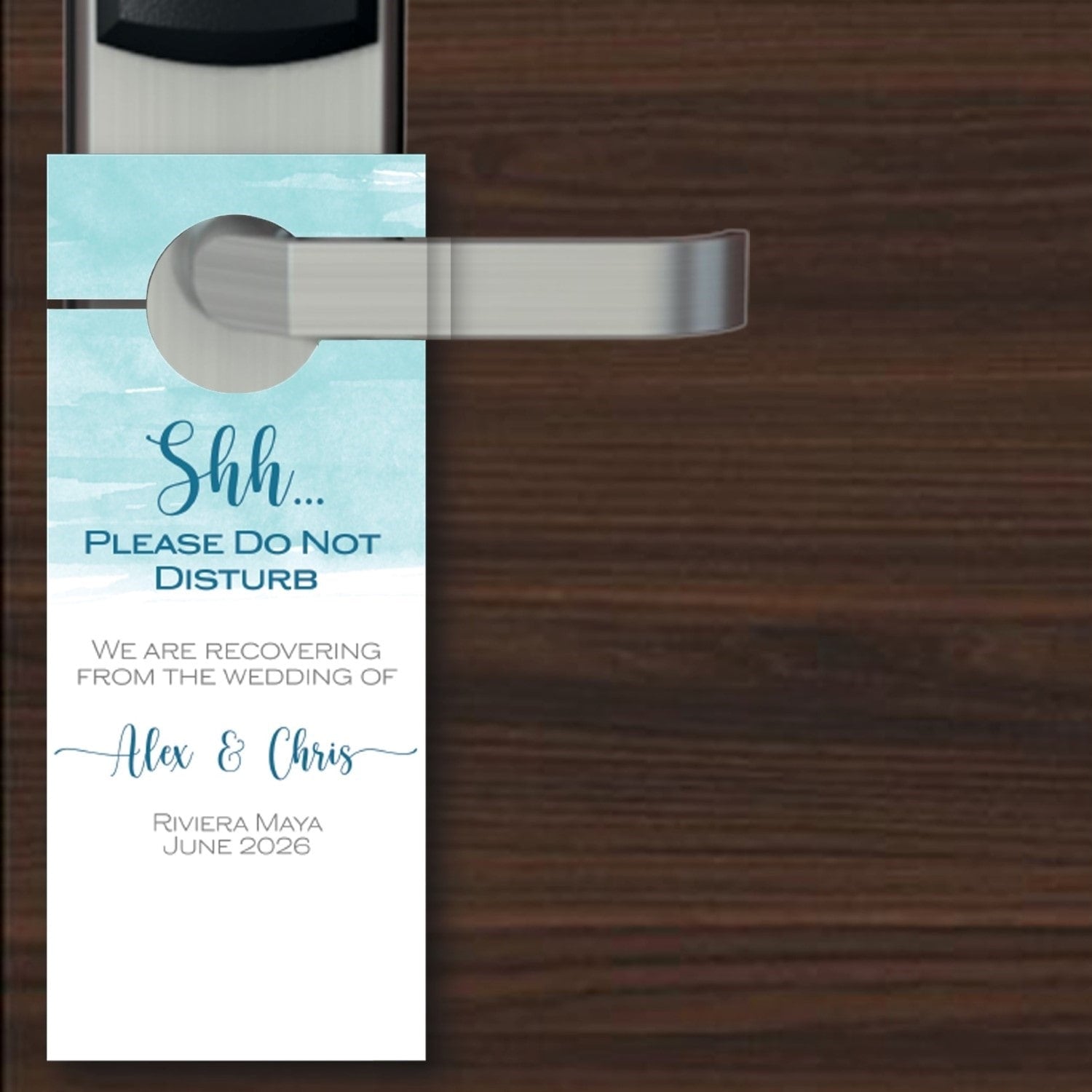 Beach Wedding Door Hanger