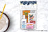 Wedding hangover recovery kit topper and bag with blue palm design