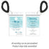Personalized Destination Wedding Room Key Holder and Itinerary - Beach Sand Dollar
