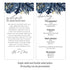 Personalized Destination Wedding Welcome Bag & Itinerary | Blue & Gold Palms